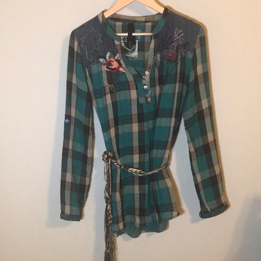 Desigual Green Shirt